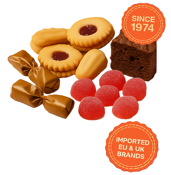 Assorted confectionery illustration